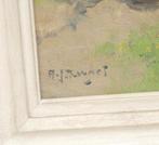 Arie Zwart (1903-1981), ‘Overloopje bij Gouda’, Antiek en Kunst