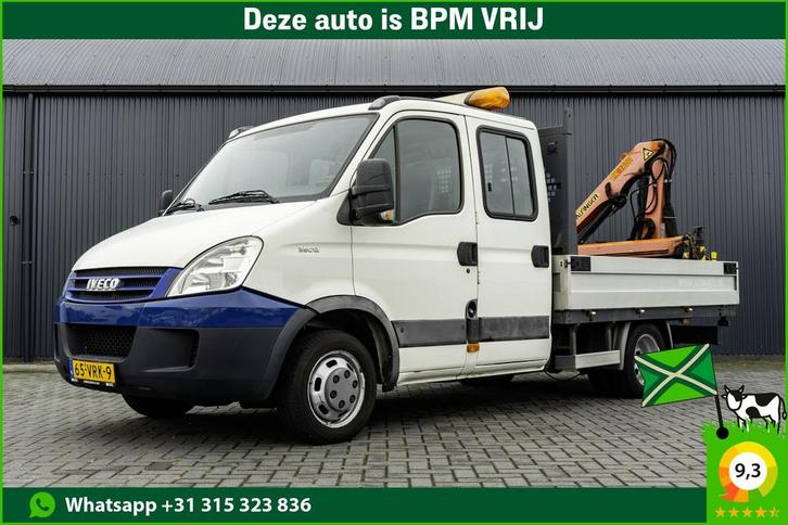 Iveco Daily 35C12 D 345 | Palfinger PK 1800 | DC | 6-Zits |, Auto's, Bestelauto's, Lease, Handgeschakeld, Wit, Diesel, Euro 4