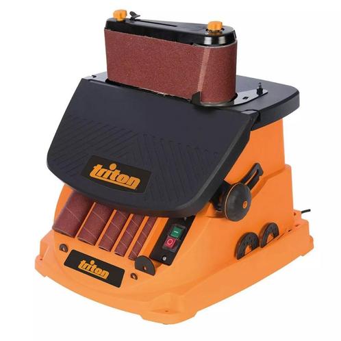 Triton 450 W Oscillerende Schuurmachine - Cilinder & Band..., Doe-het-zelf en Verbouw, Gereedschap | Schuurmachines, Nieuw, Ophalen of Verzenden