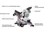 Metabo - KGS 18 LTX BL 216 - Accu-Invalzaag - Tot 400, Verzenden, Zo goed als nieuw