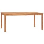 vidaXL Tuintafel 180x90x77 cm massief teakhout, Verzenden, Nieuw, Teakhout