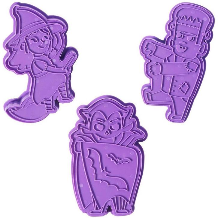 PME Uitsteker & Stempel Griezelige Personages Set/3, Hobby en Vrije tijd, Taarten en Cupcakes maken, Nieuw, Verzenden