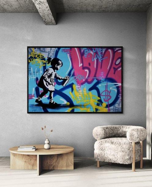 Asko - First Time - XXL Canvas - Graffiti Stencil Art, Antiek en Kunst, Kunst | Schilderijen | Modern