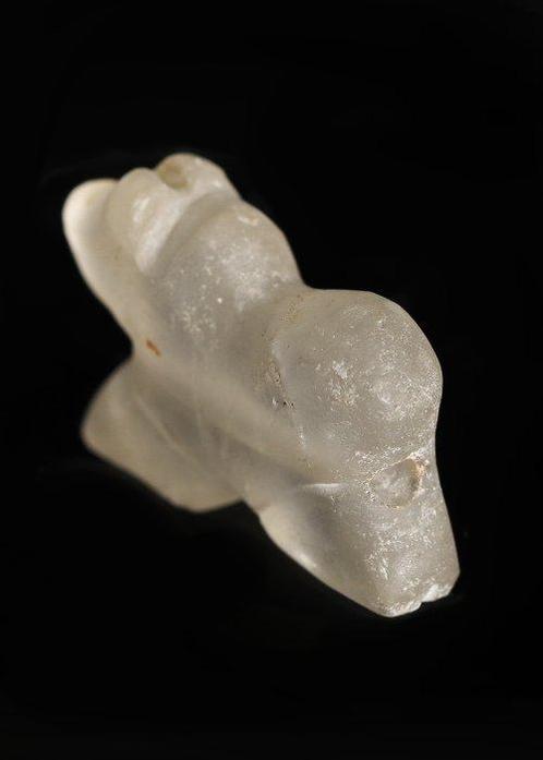 West-Aziatisch Bergkristal Amulet, van een Leeuw (Zonder, Antiek en Kunst, Antiek | Overige Antiek
