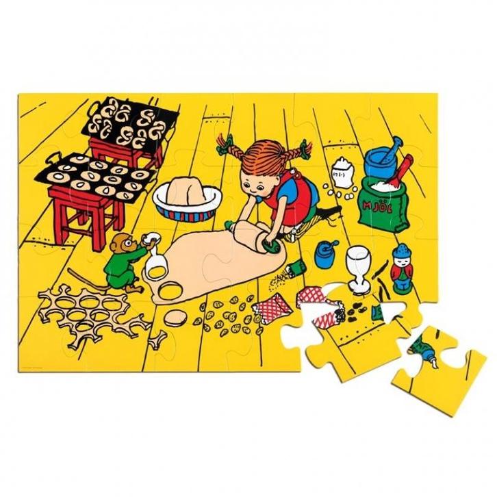 Micki Pippi Langkous Vloerpuzzel (24 Stukjes) (Poppenhuizen), Kinderen en Baby's, Speelgoed | Poppenhuizen, Nieuw, Ophalen of Verzenden