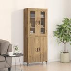 vidaXL Dressoir met Wandkast Artisan Eiken Meubel, Huis en Inrichting, Kasten | Dressoirs, Verzenden, Nieuw, Overige houtsoorten