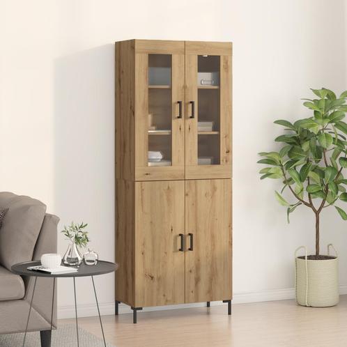 vidaXL Dressoir met Wandkast Artisan Eiken Meubel, Huis en Inrichting, Kasten | Dressoirs, Nieuw, 50 tot 100 cm, Overige houtsoorten