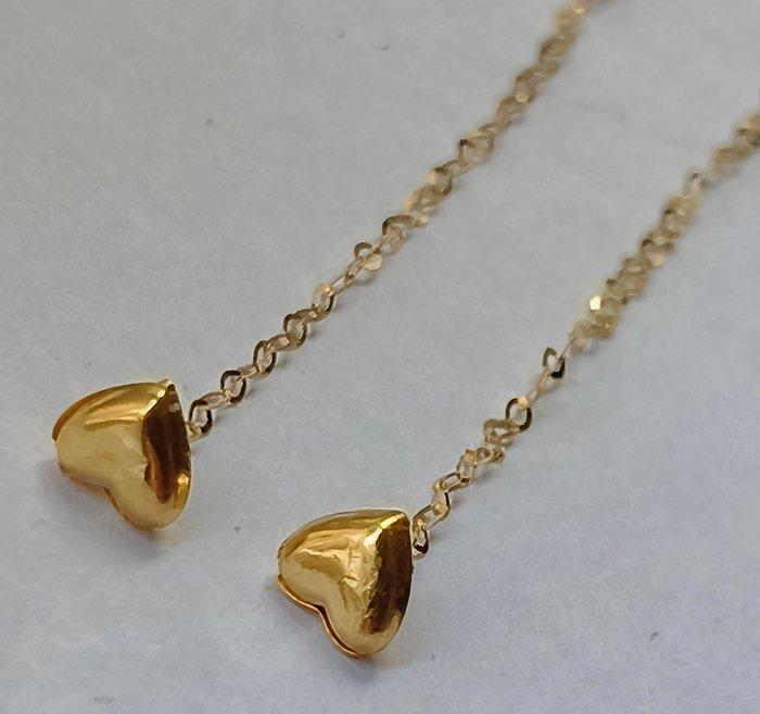 Zonder Minimumprijs - Hangoorbellen - 18 karaat Geel goud, Sieraden, Tassen en Uiterlijk, Antieke sieraden
