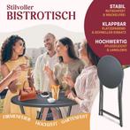 KESSER® Bartafel - Bistrotafel - Klaptafel - 110cm - Antraci, Verzenden, Nieuw