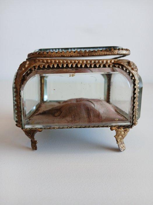 No reserve price! - Sieradendoos - Glas, Messing - Napoleon, Antiek en Kunst, Antiek | Overige Antiek