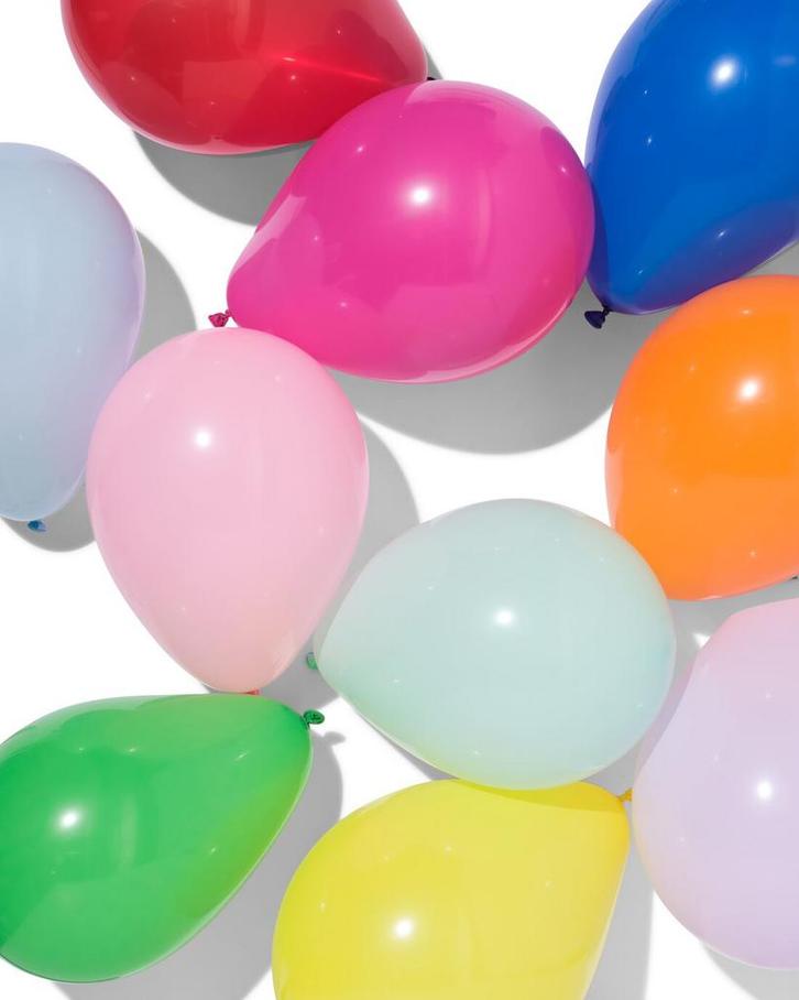 HEMA Ballonnen Ø20cm assorti - 50 stuks, Hobby en Vrije tijd, Feestartikelen, Nieuw, Verzenden