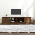 vidaXL Tv-meubelen 2 st 80x35x36,5 cm bewerkt hout, Huis en Inrichting, Kasten | Televisiemeubels, Nieuw, Verzenden