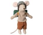 Maileg - Hiker mouse Big Brother (grote broer) (13 cm), Nieuw