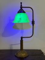 Bureaulamp - Uraniumglas - Uranium Glass, Antiek en Kunst