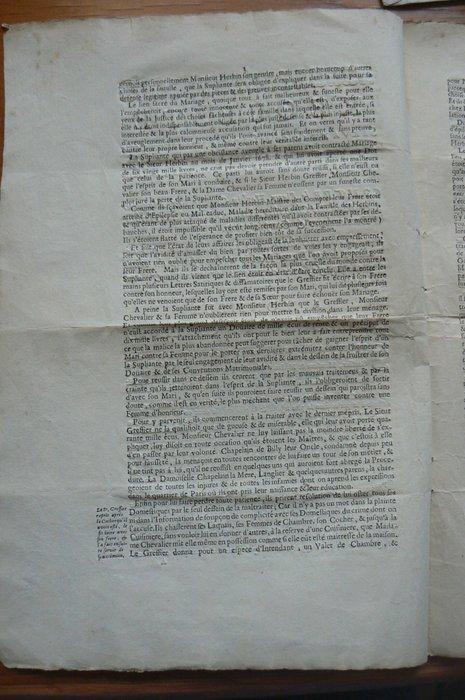. - Requeste servant de défenes par Attenuation pour Dame, Antiek en Kunst, Antiek | Boeken en Bijbels