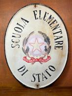 Scuola Elementare di Stato - Reclamebord - Metaal