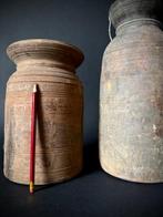 Yakboter potten - Hout - Nepal - Eerste helft 20e eeuw