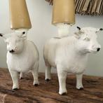 Kandelaar (2) - IJzer - SET KOEIEN KANDELAARS, Antiek en Kunst