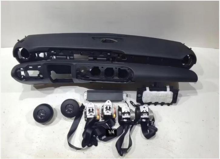 Dashboard + Airbags + Veiligheidsgordels Mercedes W177 A-kla, Auto-onderdelen, Dashboard en Schakelaars, Gereviseerd, Mercedes-Benz