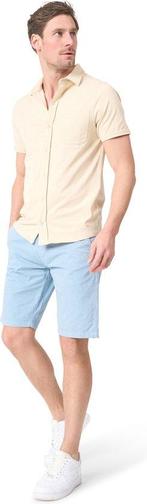 Tweedekans | Mario Russo Korte Mouwen Overhemd - Overhemd, Kleding | Heren, Ophalen of Verzenden, Zo goed als nieuw, Beige, Mario Russo
