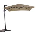 Libra zweefparasol taupe 2.5x2.5 m, Ophalen of Verzenden, Nieuw