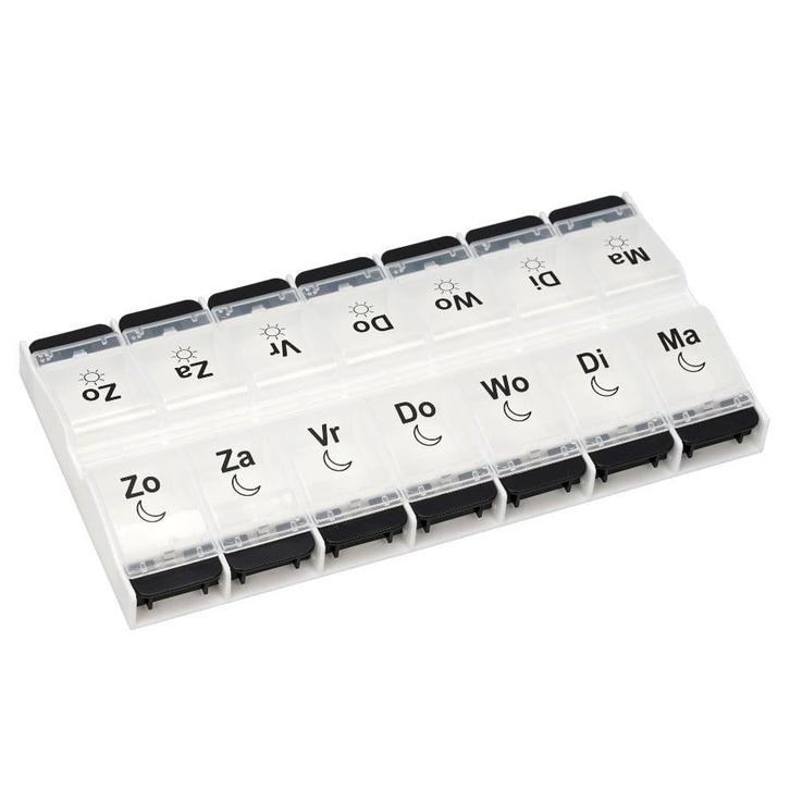 Ruime pillendoos 7 dagen, 2 delen per dag, Diversen, Verpleegmiddelen, Ophalen of Verzenden