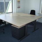 (MDK-101348) Ahrend 100 bureau met nieuw bureaublad, Huis en Inrichting, Bureaus, Ophalen of Verzenden, In hoogte verstelbaar