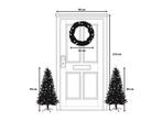 Black Box Trees Glendon Set van 2 Kerstbomen en 1 Krans met, Verzenden, Nieuw