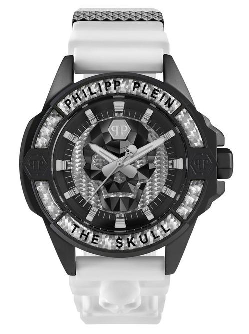 Philipp Plein PWAAA1822 The $kull Carbon Fiber horloge 44 mm, Sieraden, Tassen en Uiterlijk, Horloges | Heren, Kunststof, Nieuw