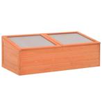 vidaXL Tuinkas 100x50x34 cm hout, Tuin en Terras, Kassen, Verzenden, Nieuw