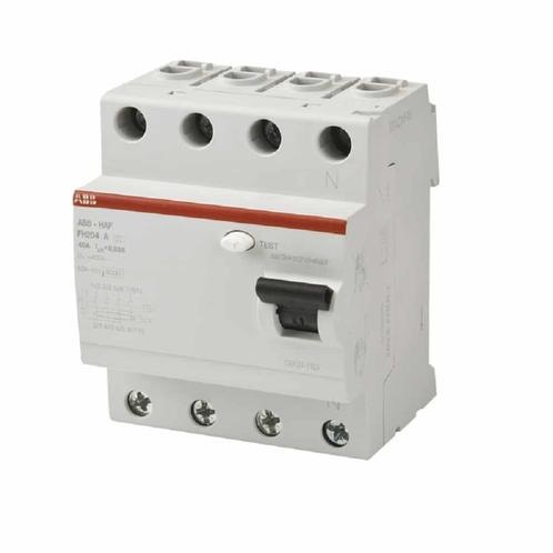 ABB aardlekschakelaar 40A 4 polig 30mA - 2CSF204102R1400 -, Doe-het-zelf en Verbouw, Elektra en Kabels, Ophalen of Verzenden