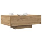 vidaXL Salontafel 85x55x31 cm bewerkt hout artisanaal, Huis en Inrichting, Tafels | Salontafels, Verzenden, Nieuw, Overige houtsoorten