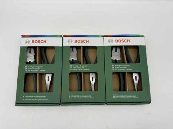 Veiling - 3 x Bosch 2-delige tangenset, Doe-het-zelf en Verbouw, Gereedschap | Handgereedschap