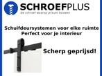 Verschillende Schuifdeursystemen bij Schroefplus, Doe-het-zelf en Verbouw, Deuren en Horren, Verzenden, Schuifdeur, Nieuw, Binnendeur