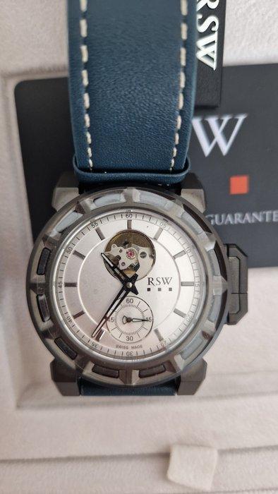 RSW - High King Open-Heart - RSW3500-OH-BL-1 - Heren - 2020+, Sieraden, Tassen en Uiterlijk, Horloges | Heren