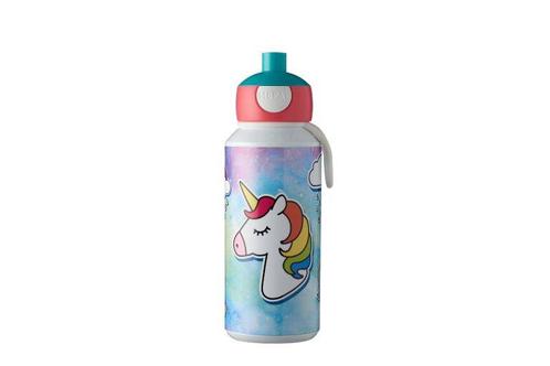 Mepal Drinkfles pop-up Campus 400 ml - Unicorn, Diversen, Schoolbenodigdheden, Nieuw, Verzenden
