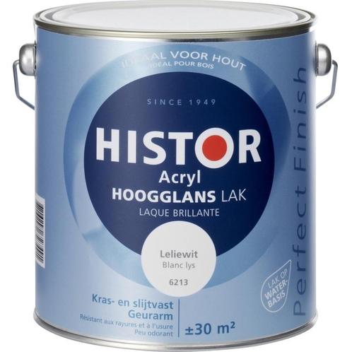 Histor Perfect Finish Acryl Hoogglans - Zonlicht Ral 9010..., Doe-het-zelf en Verbouw, Verf, Beits en Lak, Lak, Overige kleuren