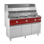 GGM Gastro | Gas friteuse - Rond - 3x 13 liter - 51 kW - |, Verzenden