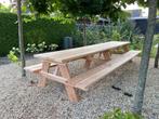 Robuuste Picknicktafel van Douglashout - Handgemaakt, Tuin en Terras, Picknicktafels, Ophalen of Verzenden, Nieuw, Rechthoekig
