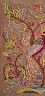Openhaard accessoire - paradijsvogelmotief - noten hout,, Antiek en Kunst