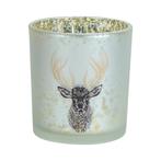 Theelichthouder hert gouden gewei groot 8cm gouden gewei, Verzenden, Nieuw