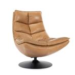 Fauteuil Sven - Cognac Boho Leder - 95938 - fauteuils, Huis en Inrichting, Stoelen, Nieuw, Leer
