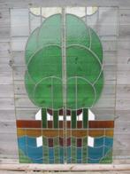 Art Deco Glas-in-loodraam (2) - 1910-1920, Antiek en Kunst, Curiosa en Brocante