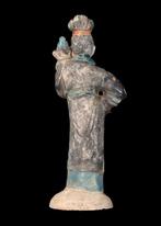 Oud-Chinees Terracotta Vrouwe Hofmessenger Statuette