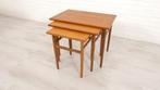 Vintage mimiset | Nesting tables | Teak, Huis en Inrichting, Tafels | Bijzettafels, Ophalen of Verzenden, Nieuw