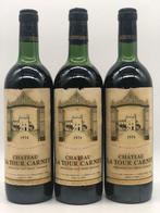 3 x 75cl Chateau La Tour Carnet, Haut-Medoc 1974 (Bordeaux), Verzamelen, Ophalen of Verzenden, Nieuw, Frankrijk, Rode wijn