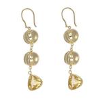 Oorbellen - 18 karaat Geel goud - 4.30ct. tw. Topaas, Nieuw