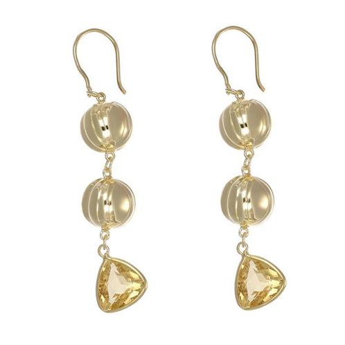 Oorbellen - 18 karaat Geel goud - 4.30ct. tw. Topaas, Sieraden, Tassen en Uiterlijk, Oorbellen