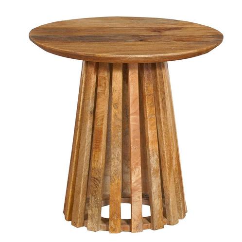 Salontafel Mangohout Rond Zara Medium, Huis en Inrichting, Tafels | Salontafels, Nieuw, Overige houtsoorten, Rond, Verzenden
