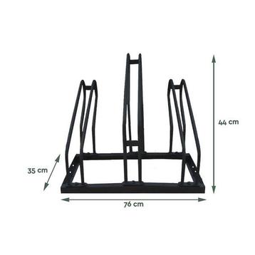 Fietsenrek 3 Fietsen Zwart - BRASQ beschikbaar voor biedingen